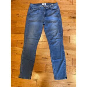 Paige Denim Verdugo Ankle Jeans Mid Rise Medium‎ Wash Straight Leg Size 30